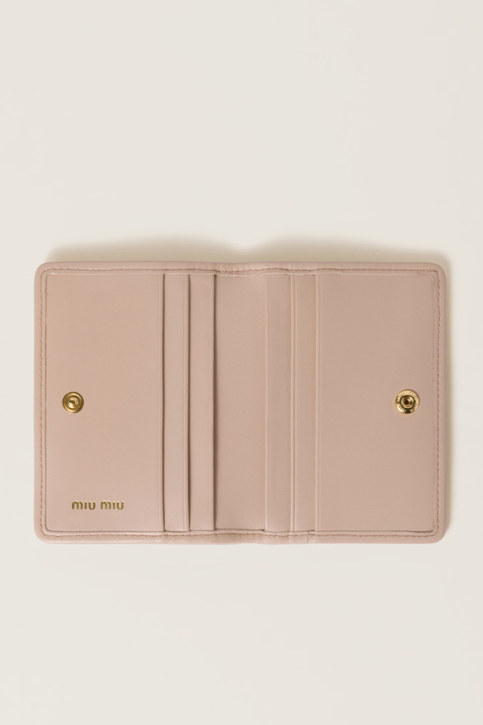 MIU MIU - MATELASSE WALLET PINK