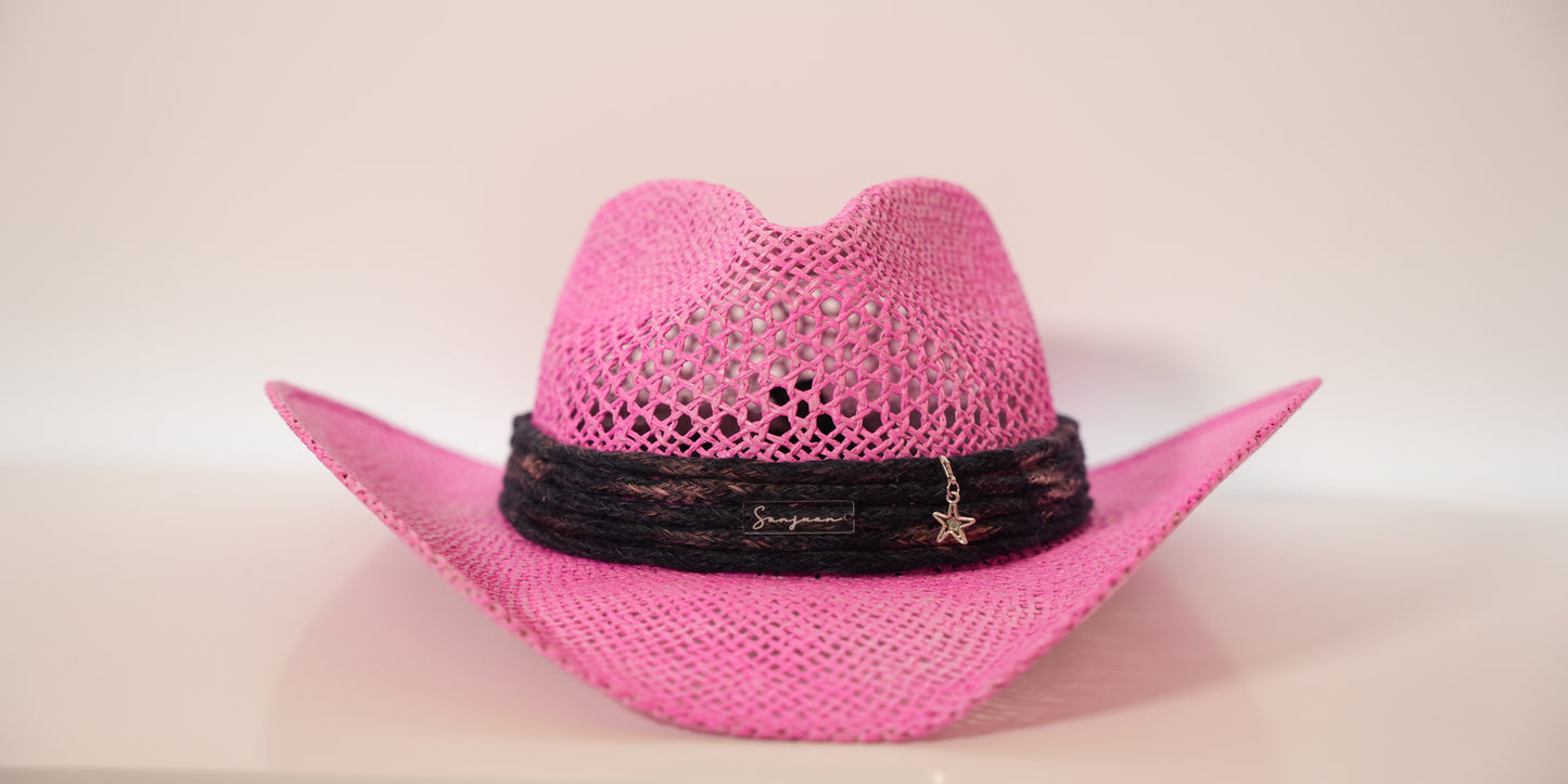 SANJUAN SOMBRERO COWBOY ROSADO