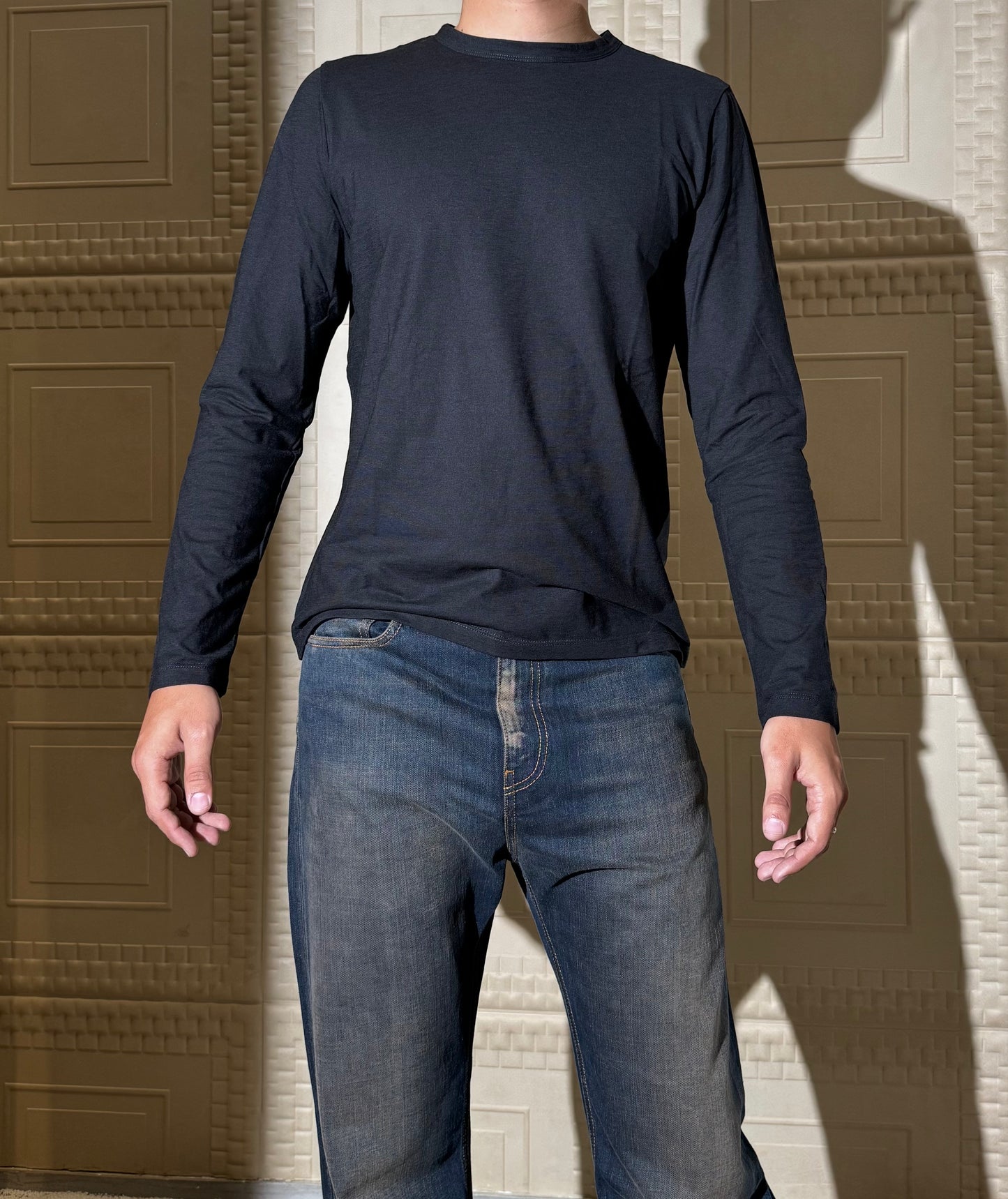 MODES X ADRIANO BULGHERONI - JERSEY GIROCOLLO NERO