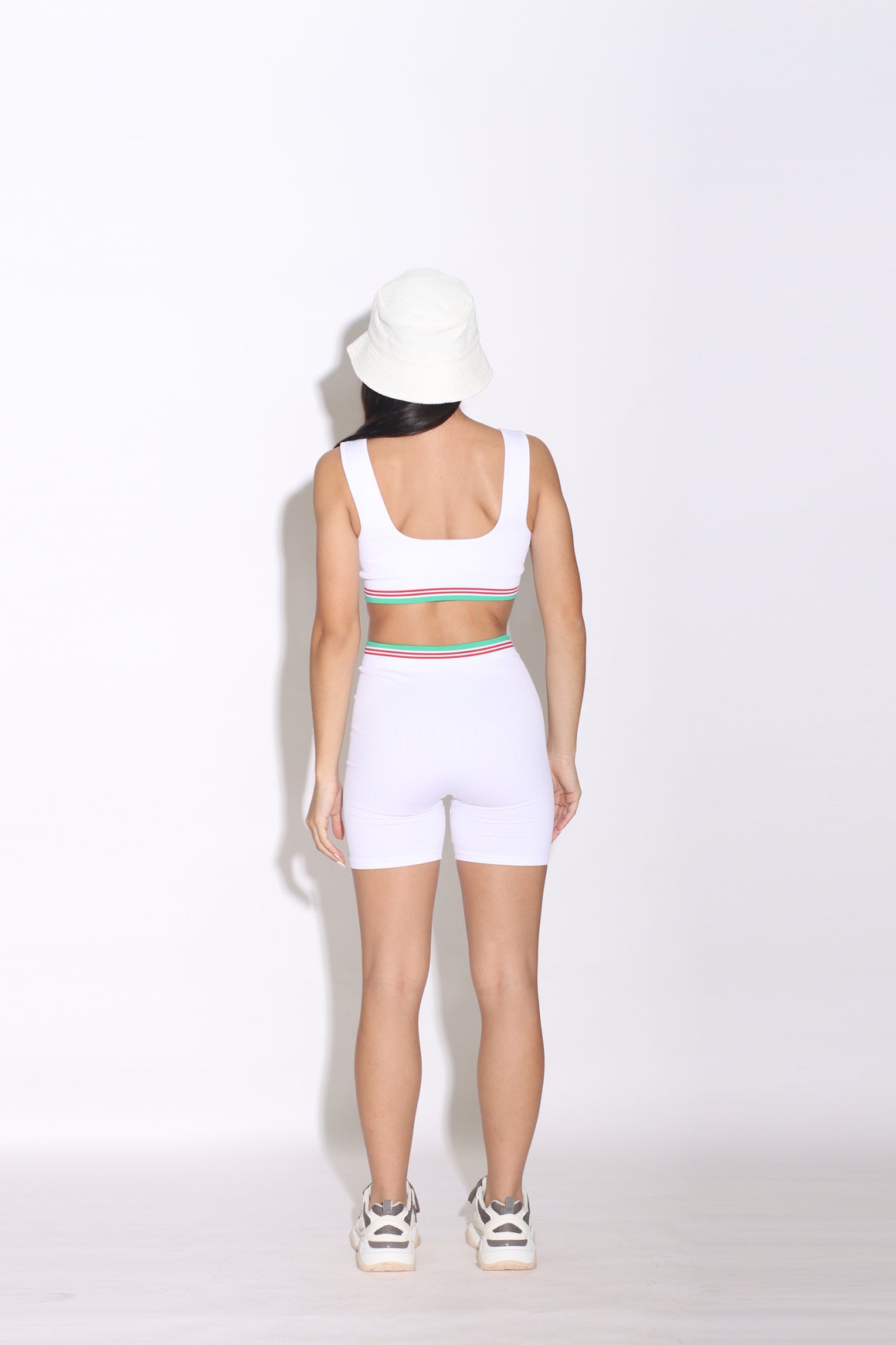 CASABLANCA - SEAMLESS RIBBED CROP TOP