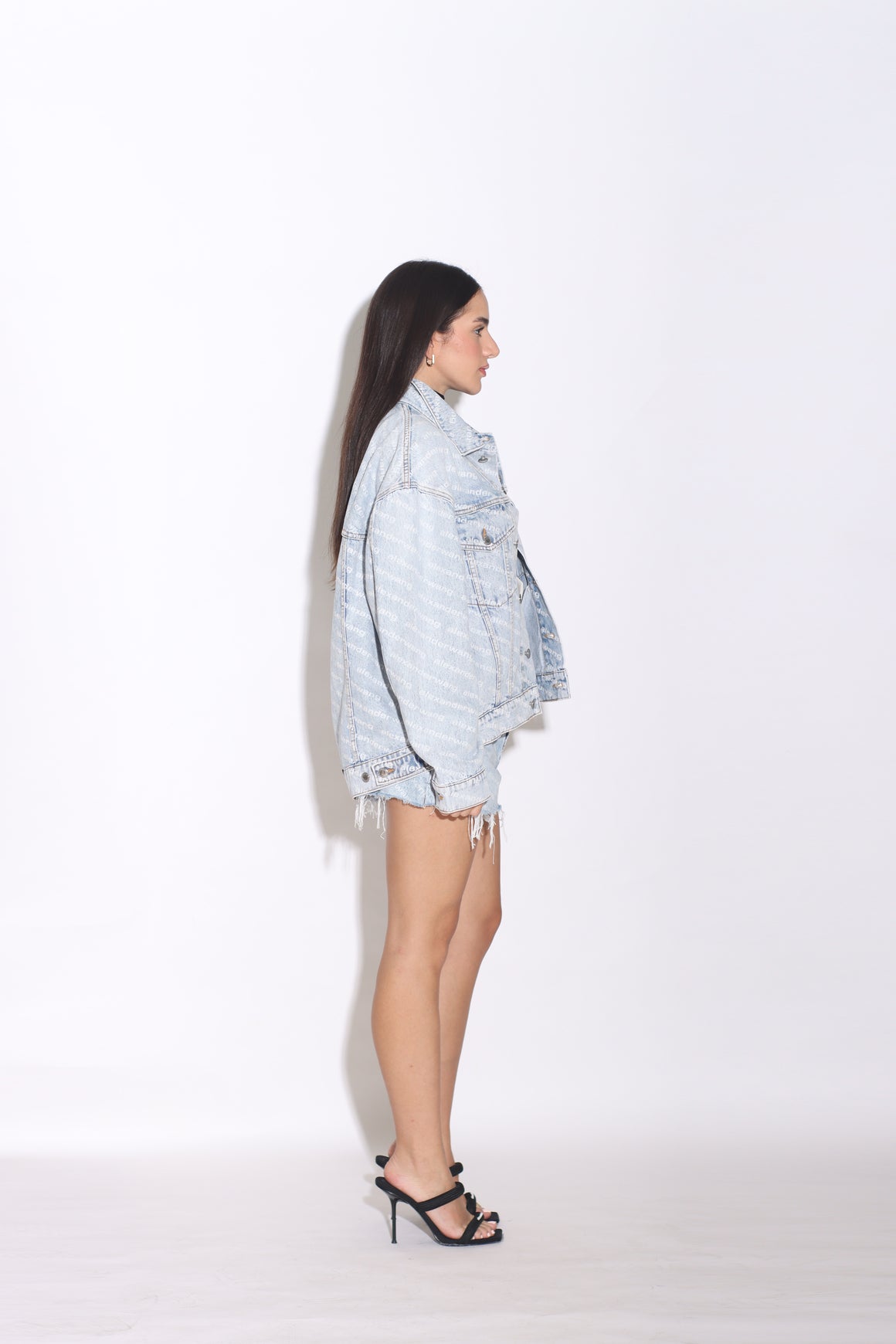 ALEXANDER WANG - FALLING BACK JACKET - PEBBLE BLEACH W LO