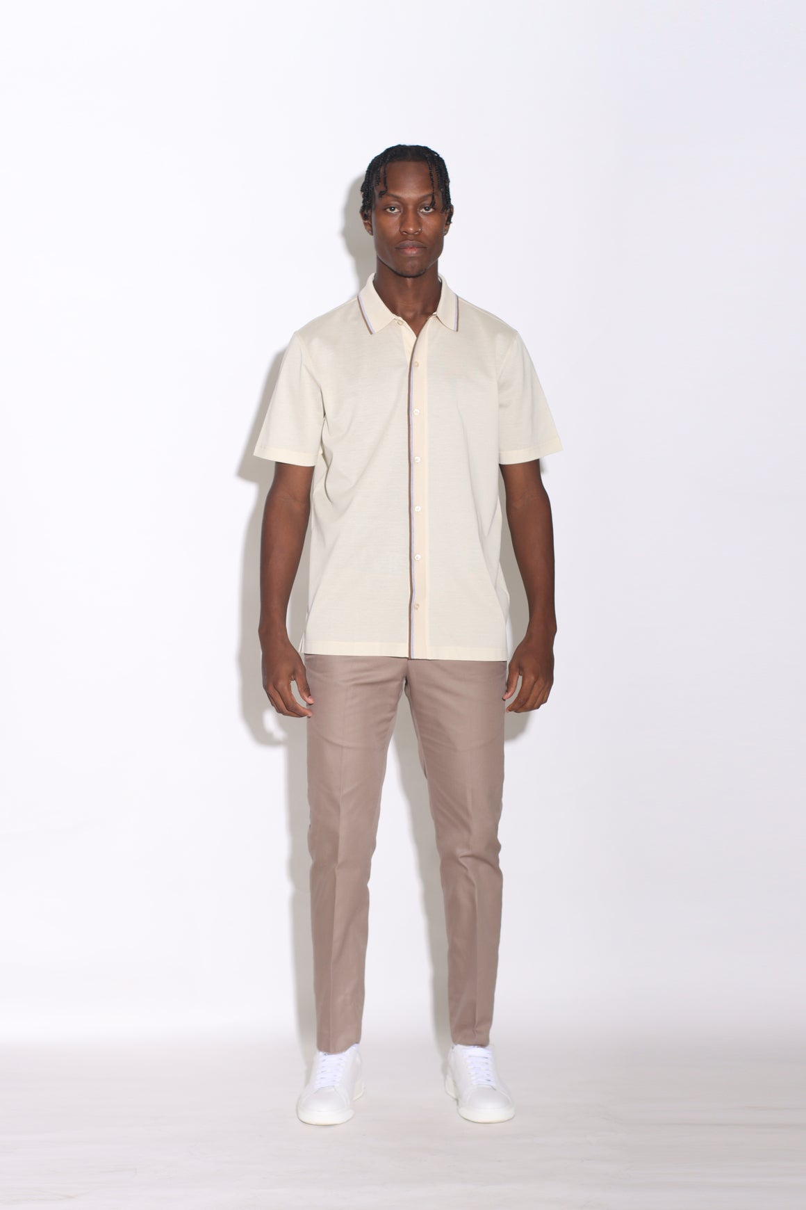 ADRIANO BULGHERONI - CAMISA BEIGE