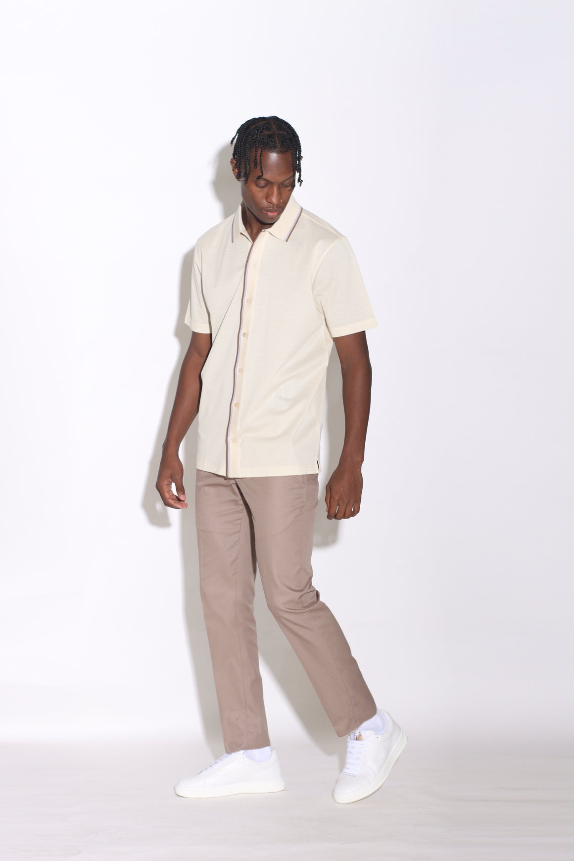 ADRIANO BULGHERONI - CAMISA BEIGE