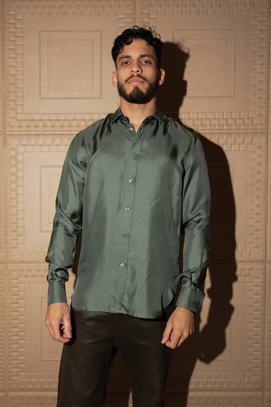 MODES X ADRIANO BULGHERONI -  SILK SHIRT FERRO