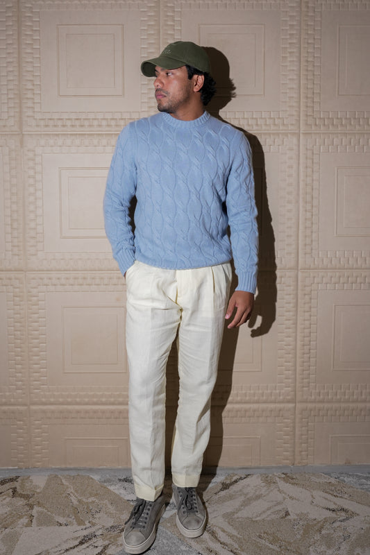 ADRIANO BULGHERONI - CREW NECK PULLOVER CASHMERE