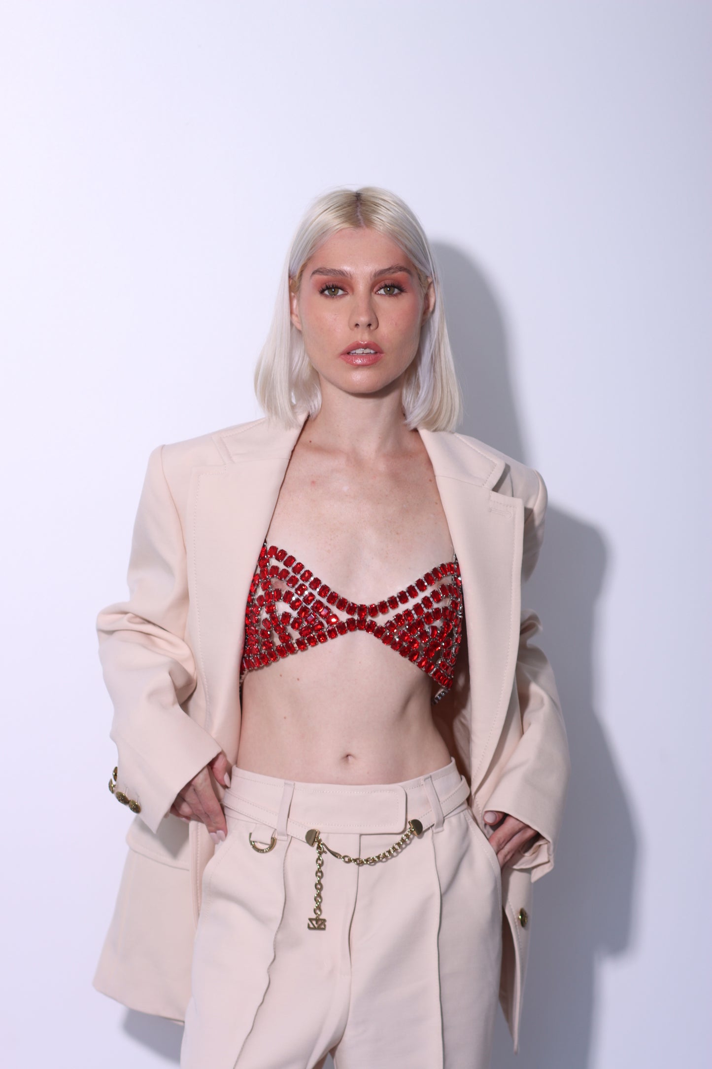 NUÉ - ROSE QUARZ BRA RED