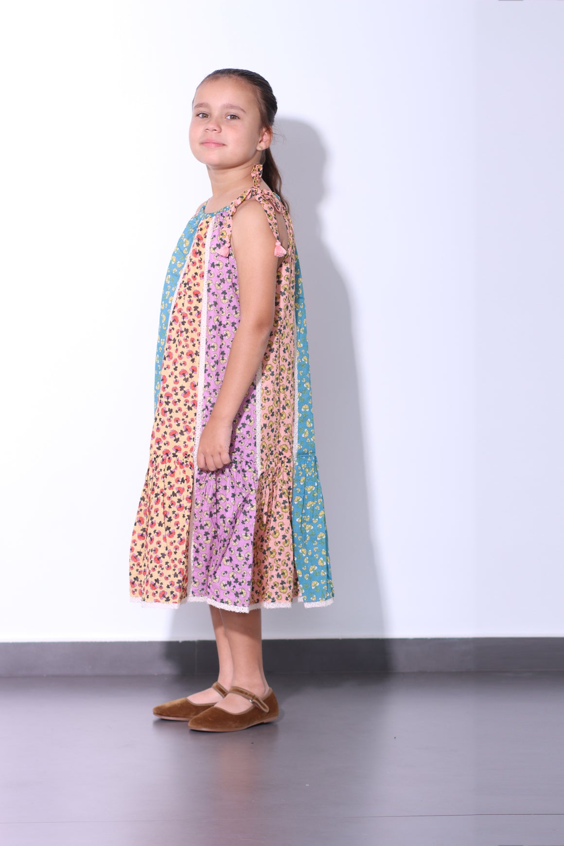 ZIMMERMANN KIDS - TIGGY SPLICED HALTER DRESS 3122DTIG