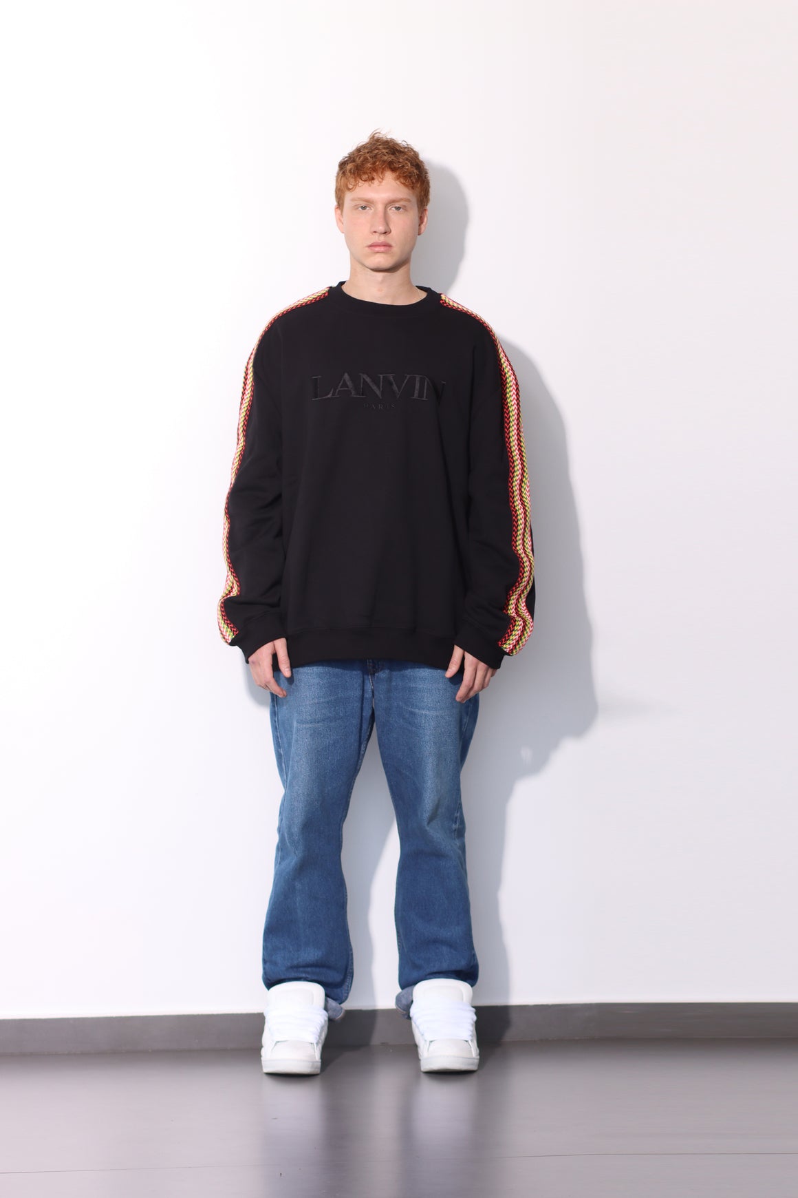 LANVIN - SIDE CURB OVERSIZED SWEATSHIRT BLACK