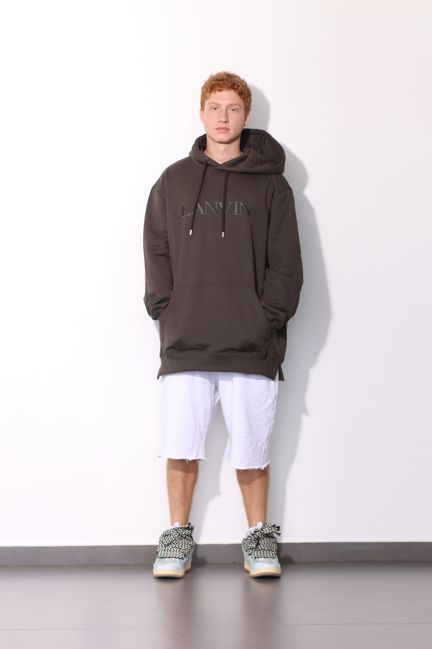 LANVIN - PARIS OVERSIZED HOODIE LODEN