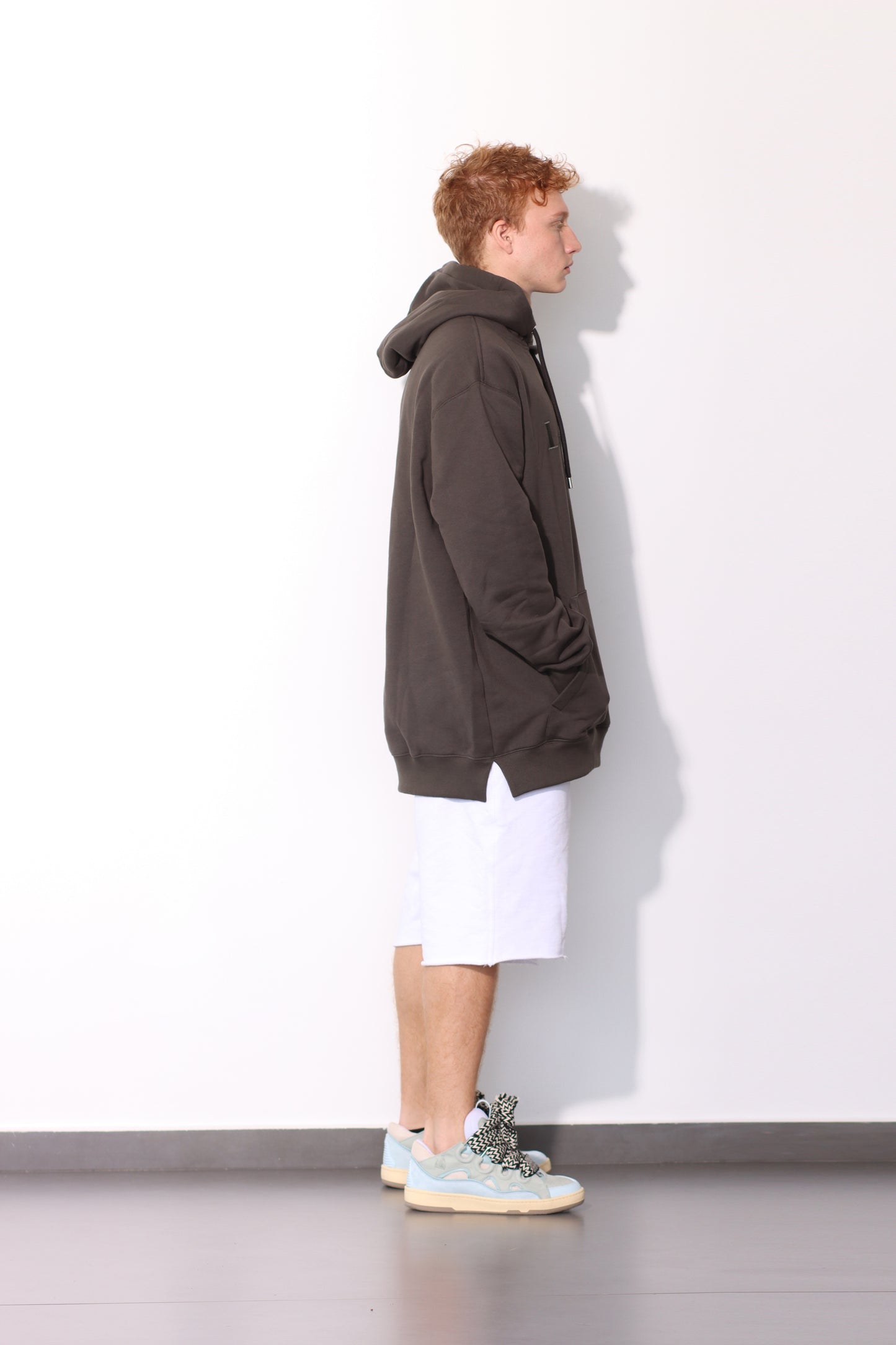 LANVIN - PARIS OVERSIZED HOODIE LODEN