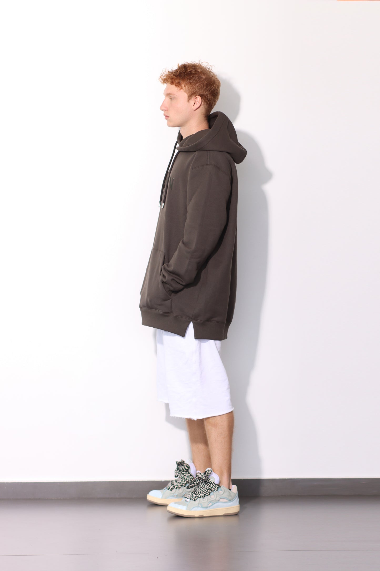 LANVIN - PARIS OVERSIZED HOODIE LODEN