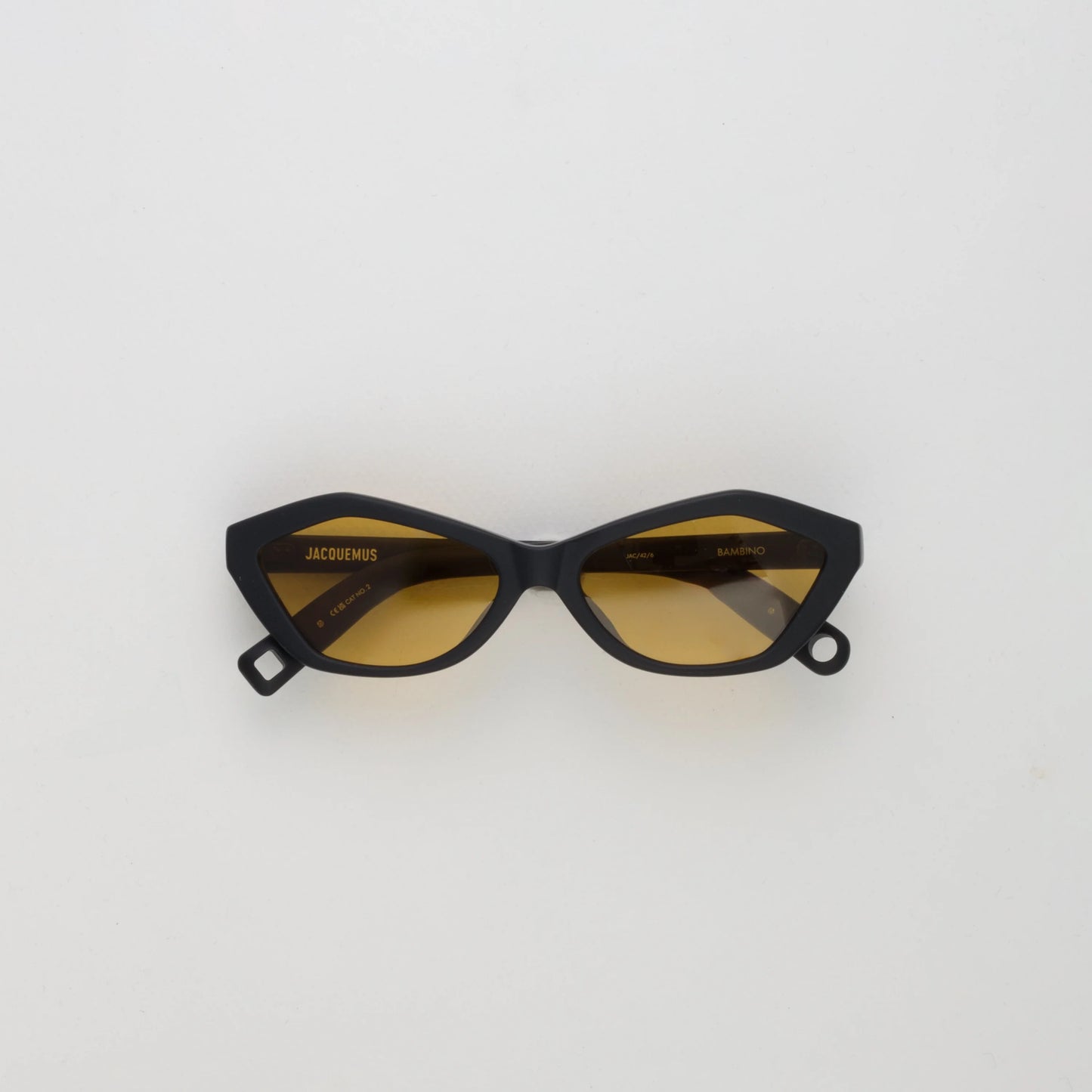 JACQUEMUS - BAMBINO MATT BLACK / MATT BLACK / AMBER