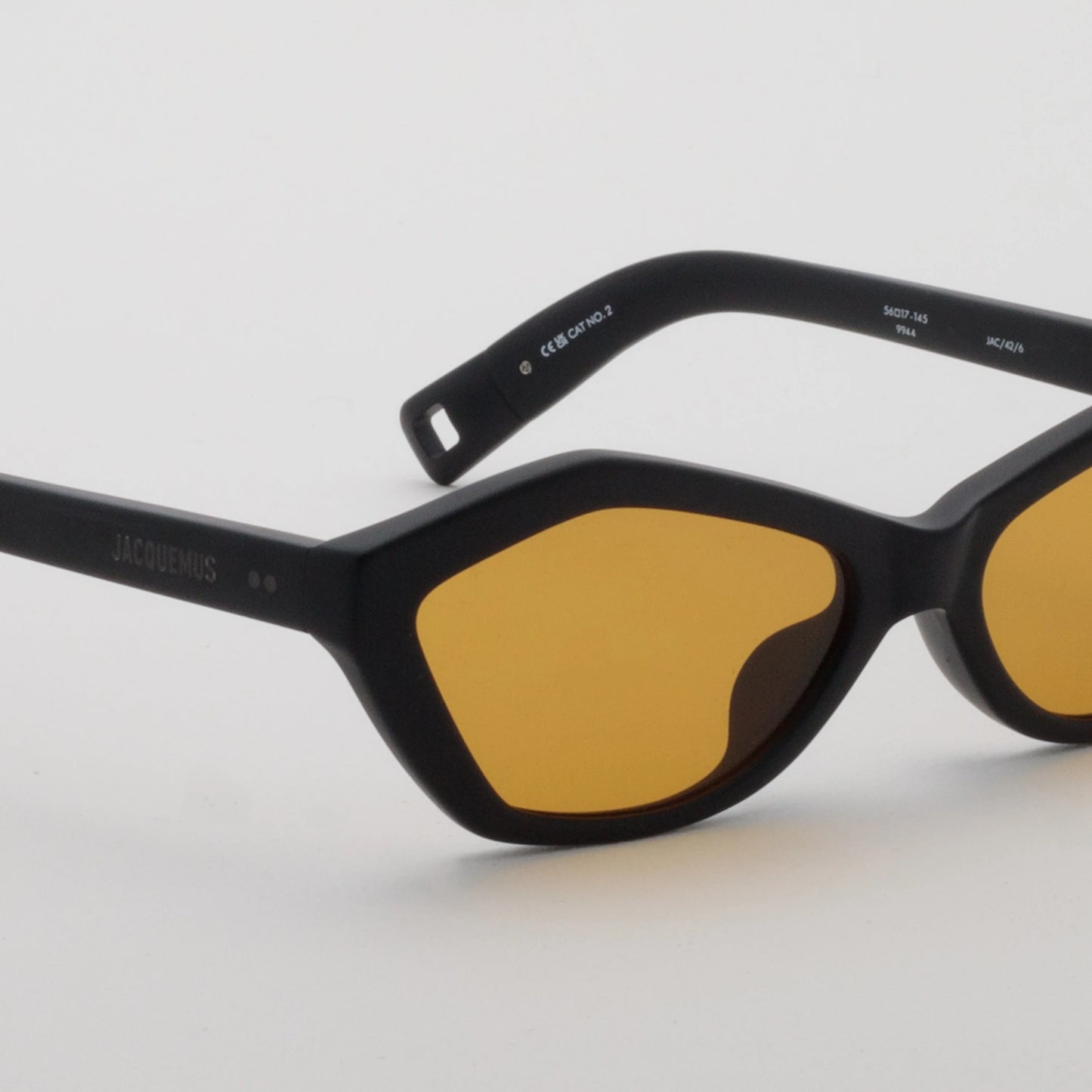 JACQUEMUS - BAMBINO MATT BLACK / MATT BLACK / AMBER