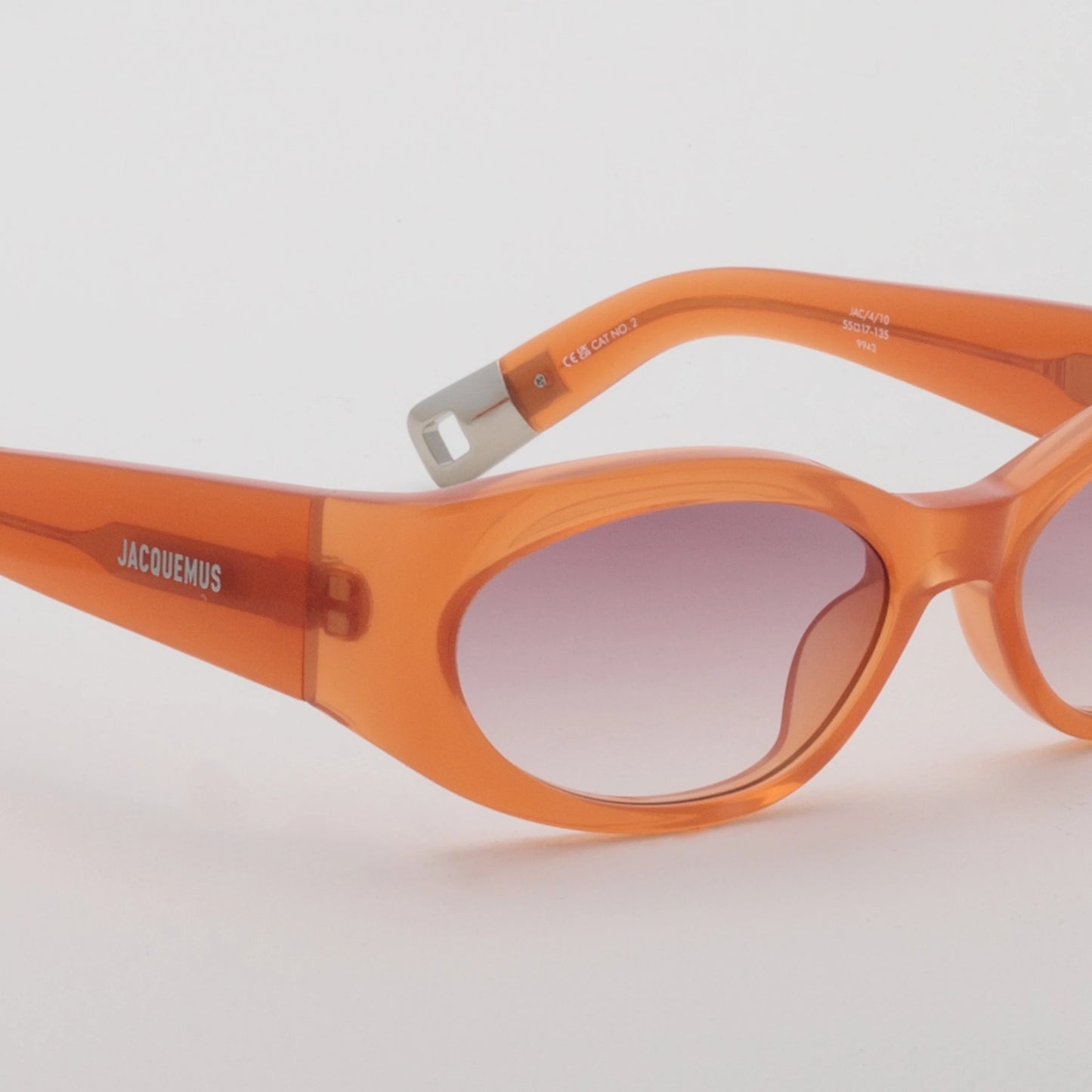 JACQUEMUS - OVALO MILKY AMBER / SILVER / ROSE
