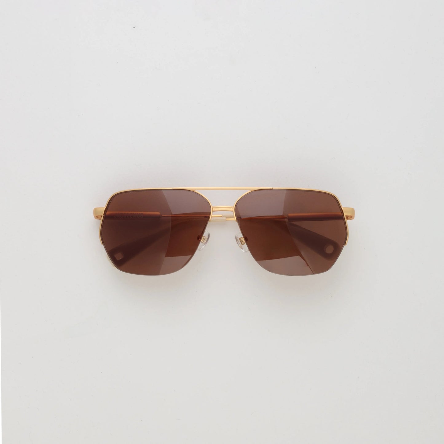 JACQUEMUS - AVIADOR MATT GOLD / SAND/ BROWN
