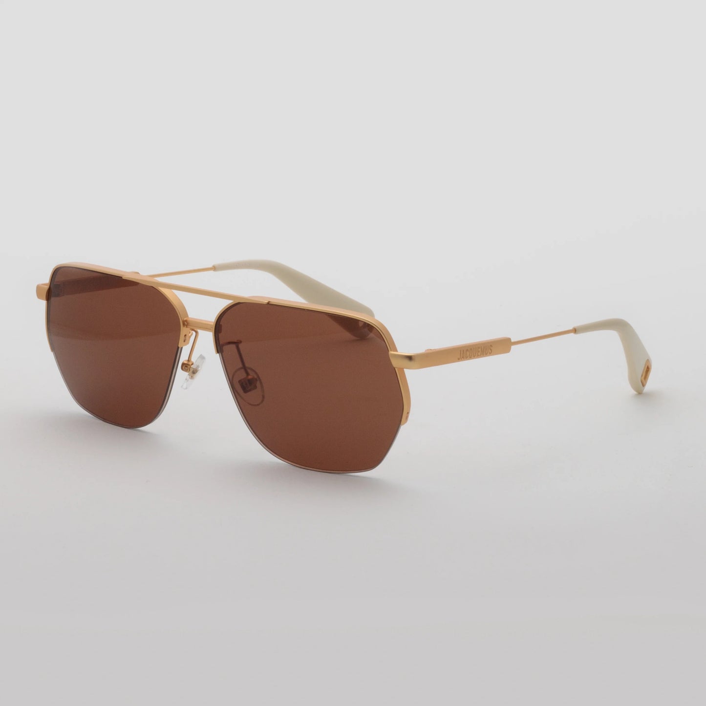 JACQUEMUS - AVIADOR MATT GOLD / SAND/ BROWN