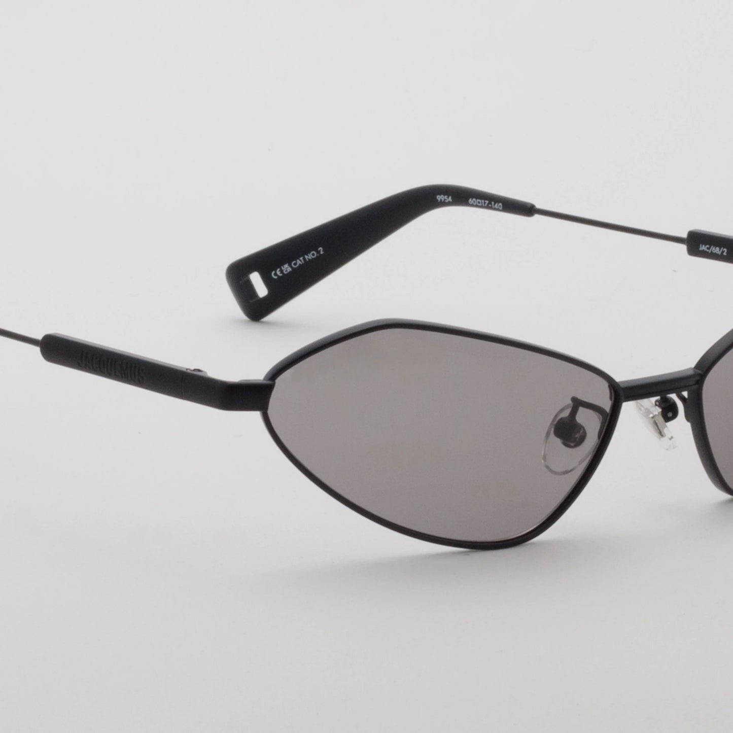 JACQUEMUS - BAMBINO METAL MATT BLACK / MATT BLACK / GREY