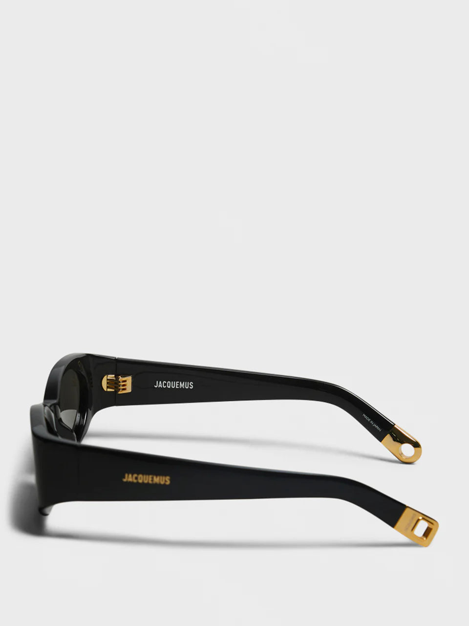 JACQUEMUS - OVALO BLACK/YELLOW GOLD/ GREY
