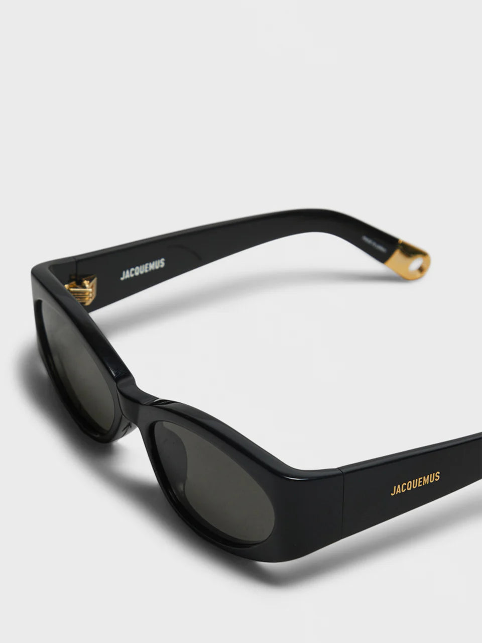 JACQUEMUS - OVALO BLACK/YELLOW GOLD/ GREY