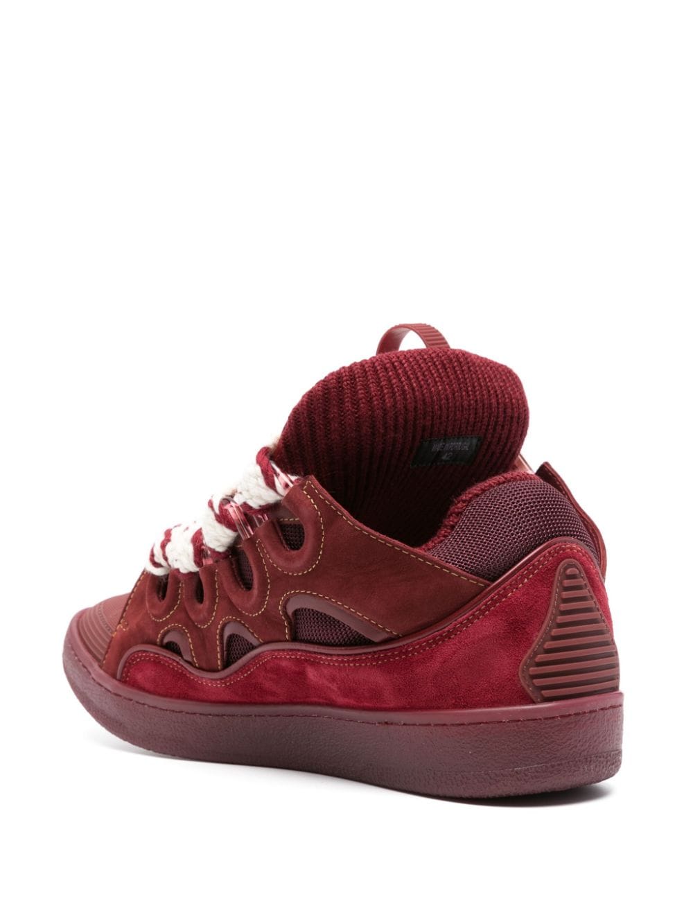 LANVIN - CURB SNEAKERS BURGUNDY