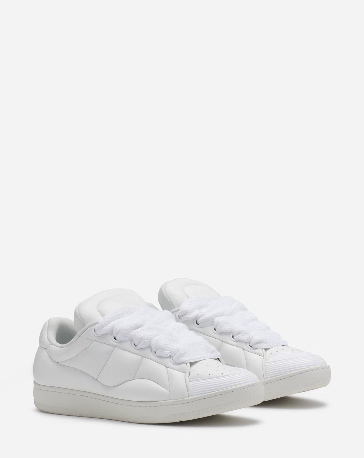 LANVIN - CURB XL LOW TOP SNEAKERS WHITE/WHITE