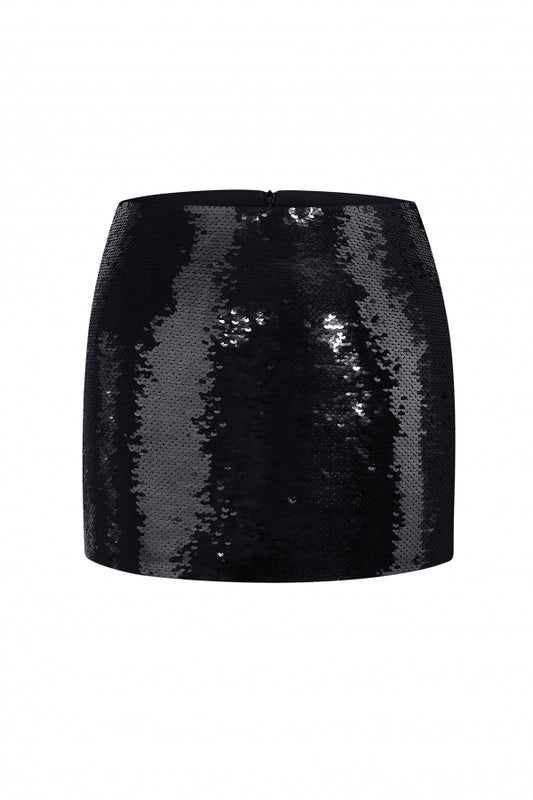 NUÉ - JEMMA SEQUIN SKIRT BLACK