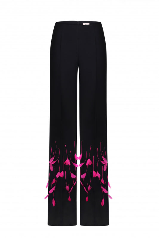 NUÉ - PHOENIX TROUSERS BLACK FUCHSIA