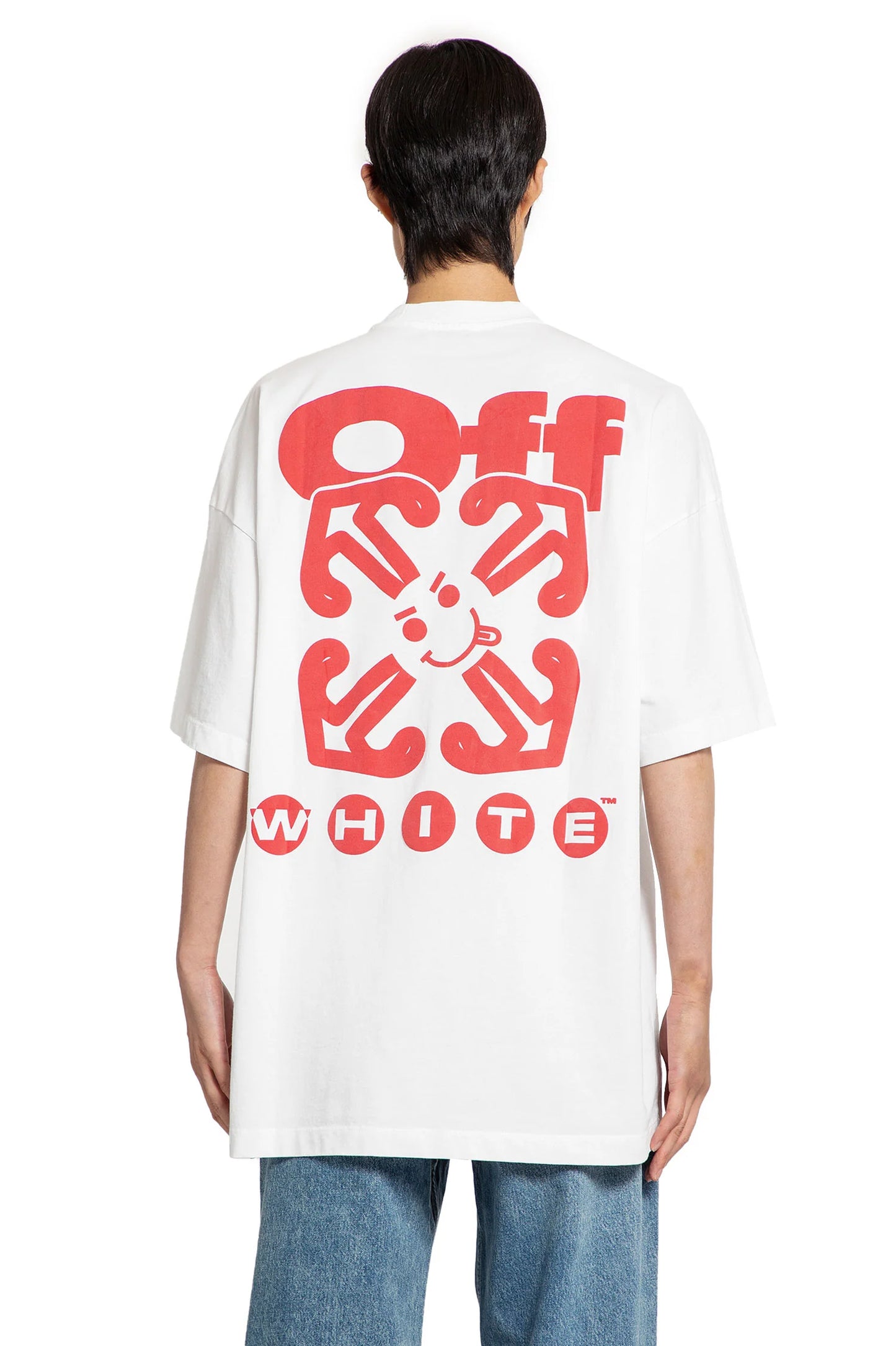 OFF WHITE - SMILE ARROW SKATE OVER S/S TEE