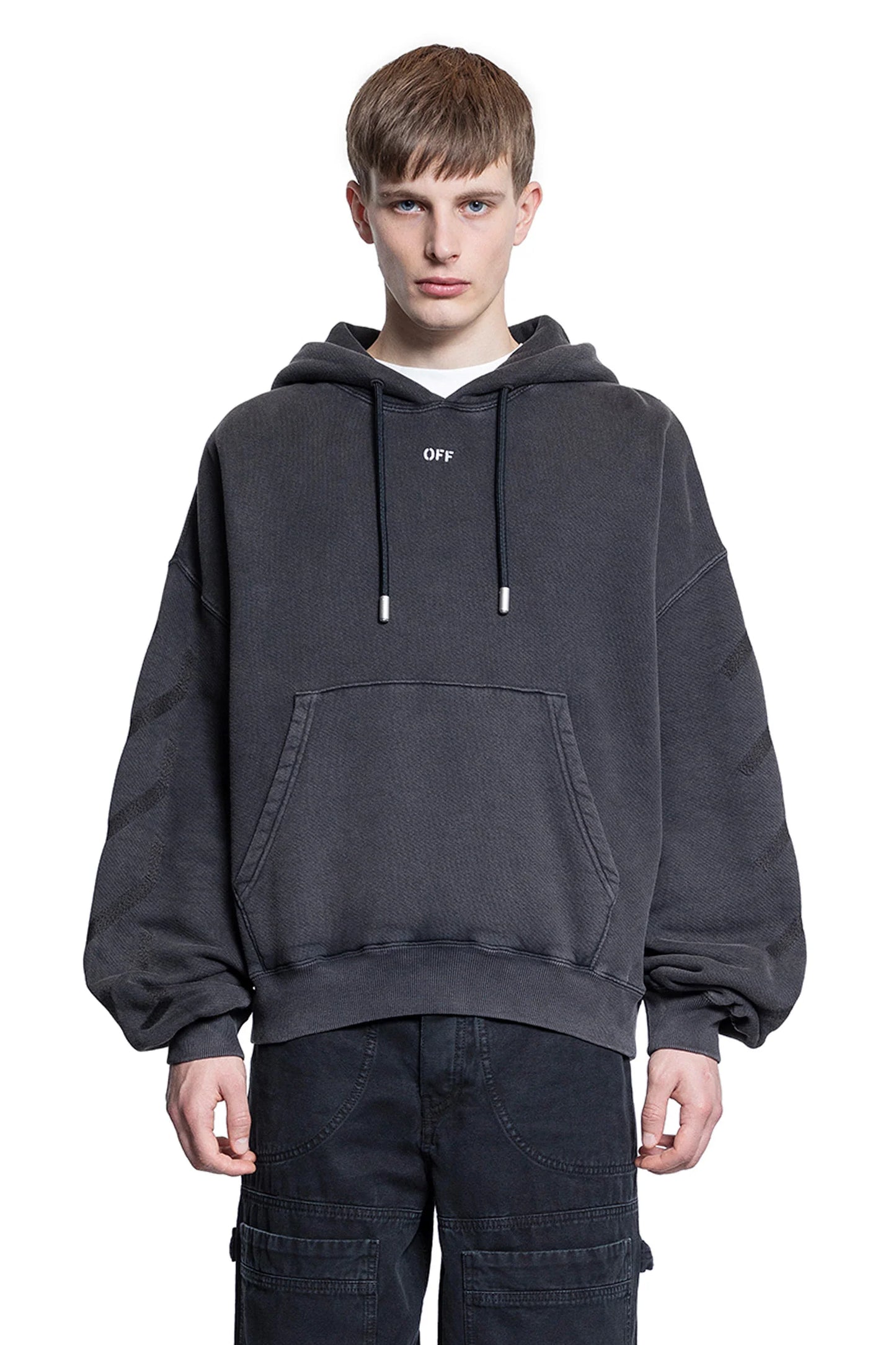 OFF WHITE - BW S.MATTHEW OVER HOODIE BLACK