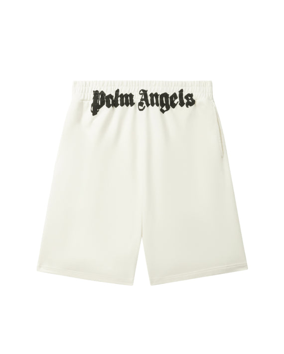 PALM ANGELS - CLASSIC LOGO SWEATSHORTS OFF WHITE BLACK