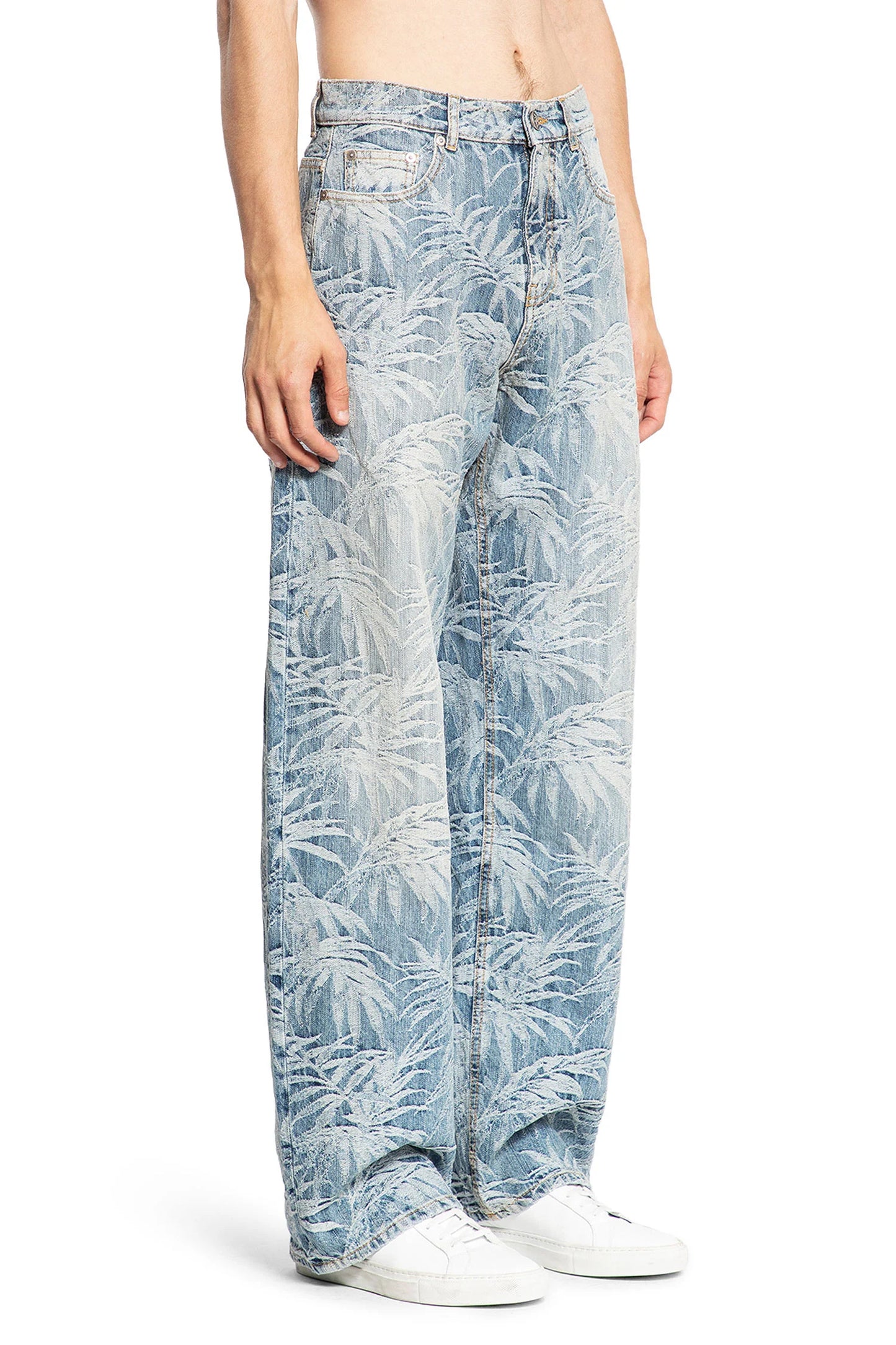 PALM ANGELS - PALMS WASH LOOSE 5 PKTS INDIGO BLUE