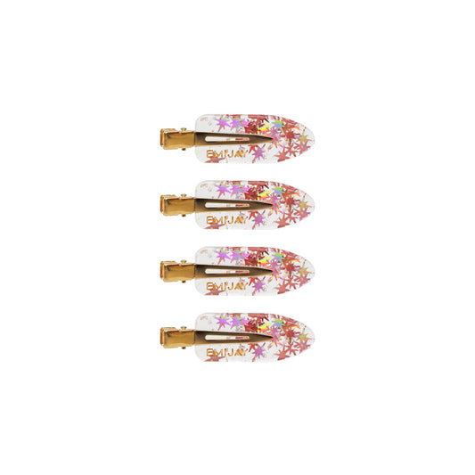 EMI JAY - SET OF 4 POPSTAR CLIPS PINK/WHITE CONFETTI