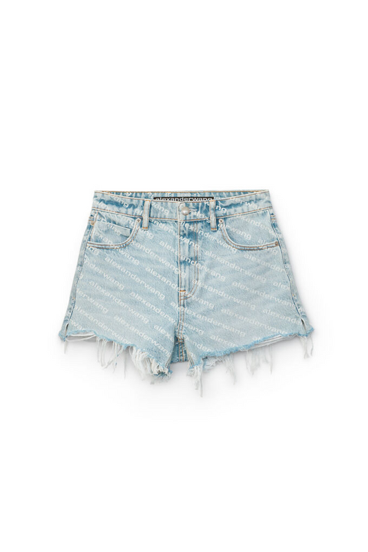 ALEXANDER WANG - BITE SHORT - PEBBLE BLEACH WITH