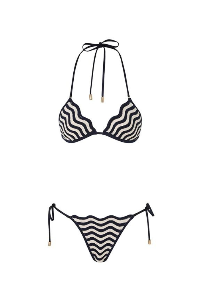 ZIMMERMANN - JUNIE TEXTURED KNIT BIKINI