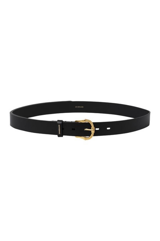 ZIMMERMANN - TWISTED BUCKLE LEATHER BELT 30