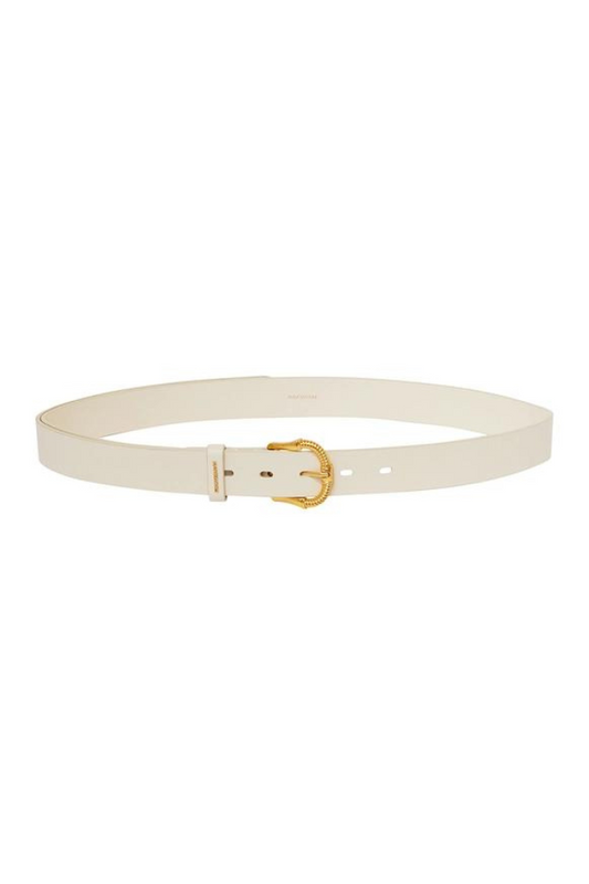 ZIMMERMANN - TWISTED BUCKLE LEATHER BELT 30