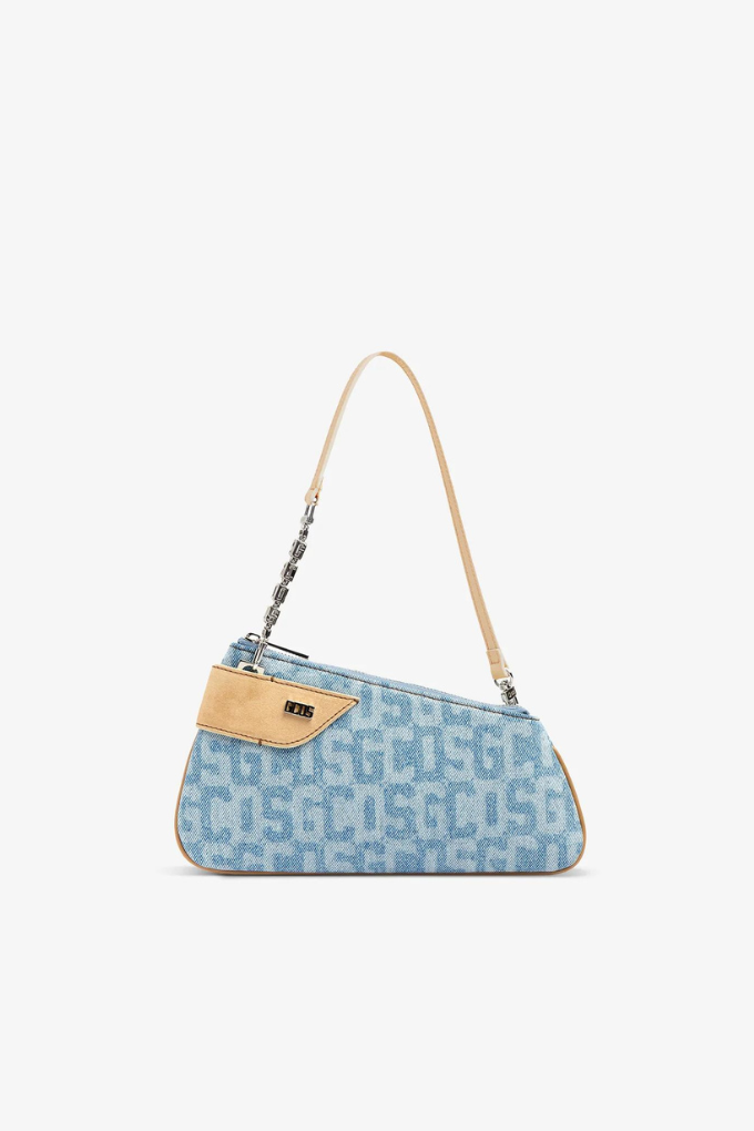 GCDS - COMMA NOTTE GCDS MONOGRAM DENIM BAG