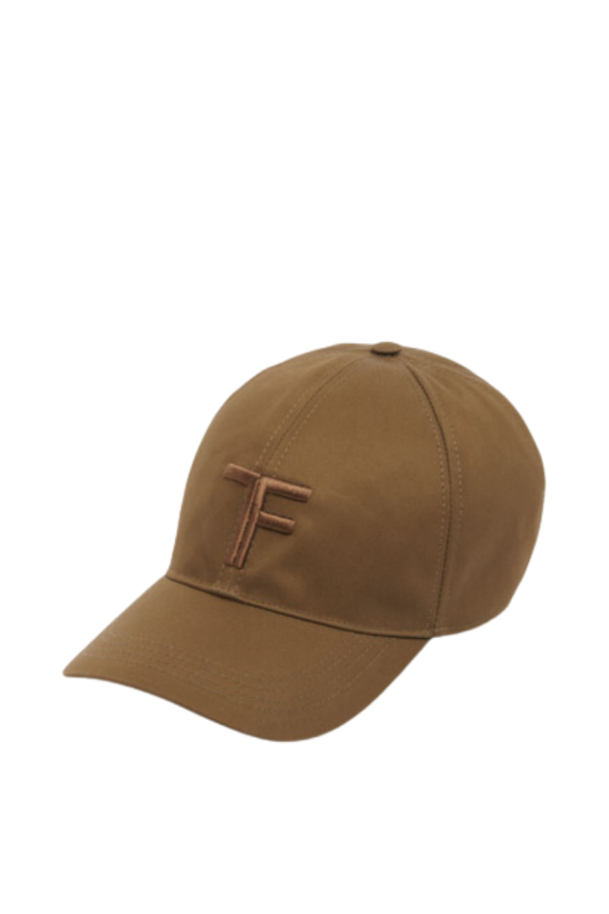 TOM FORD - CANVAS + SMOOTH LEATHER CAP