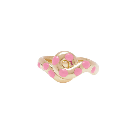 BEA BONGIASCA - CHONKY MAXI LOOP RING IN PINK