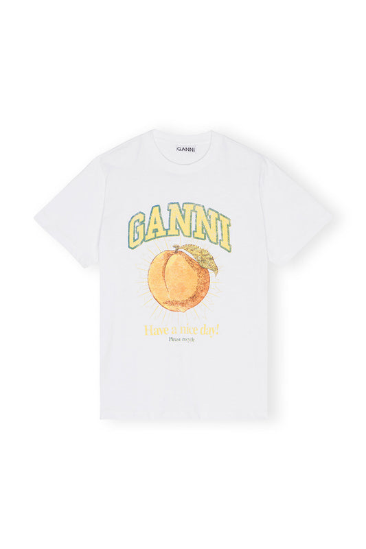 GANNI - WHITE T-SHIRT