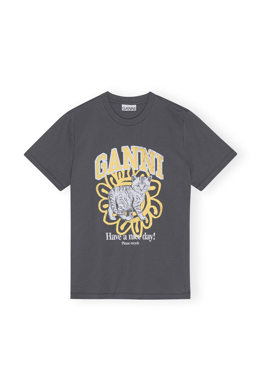 GANNI - GREY T-SHIRT