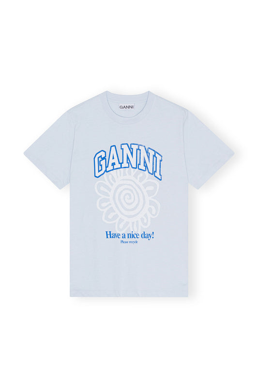 GANNI - ICE WATER T-SHIRT