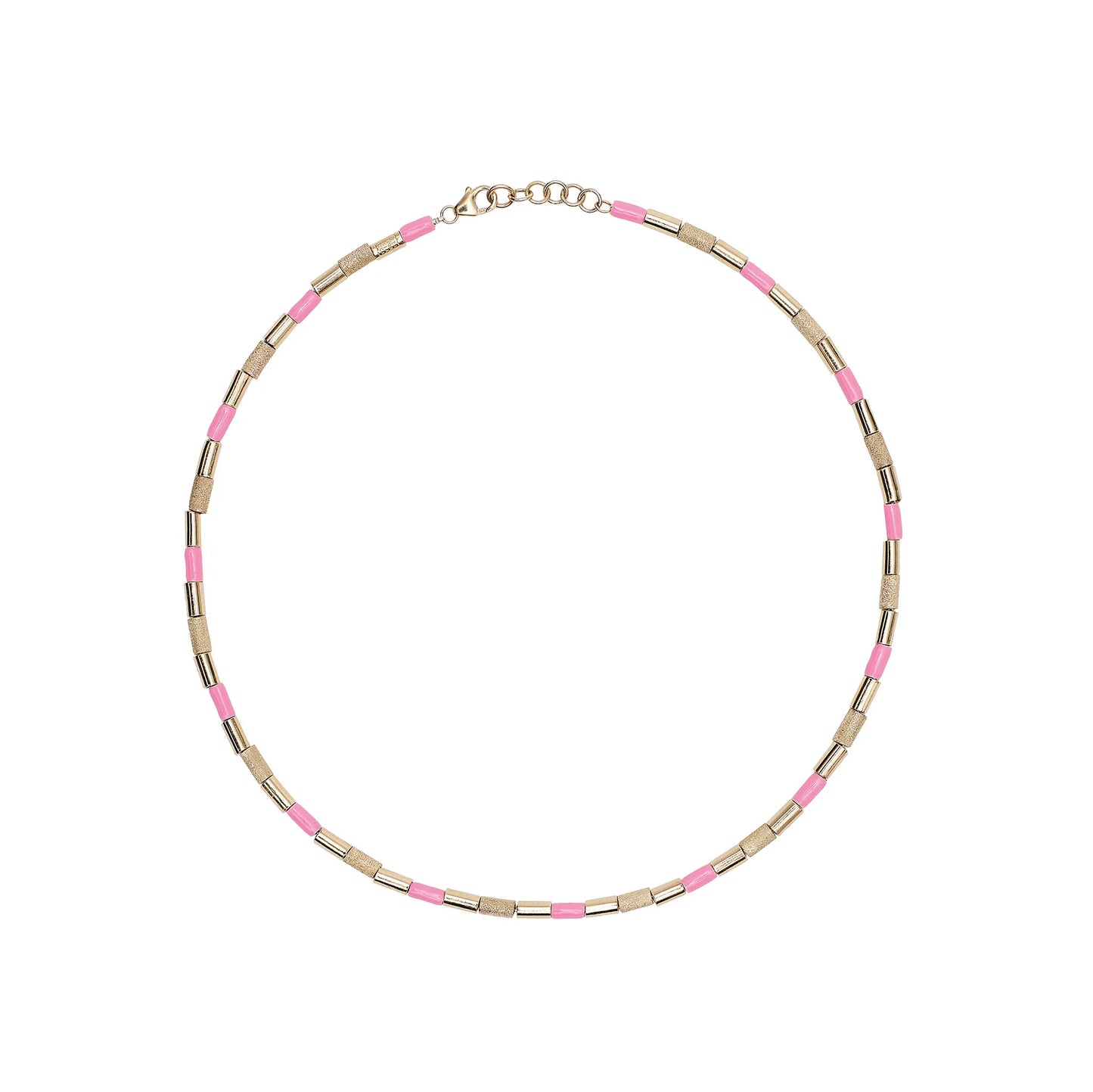 BEA BONGIASCA - TUBINI NECKLACE IN PINK