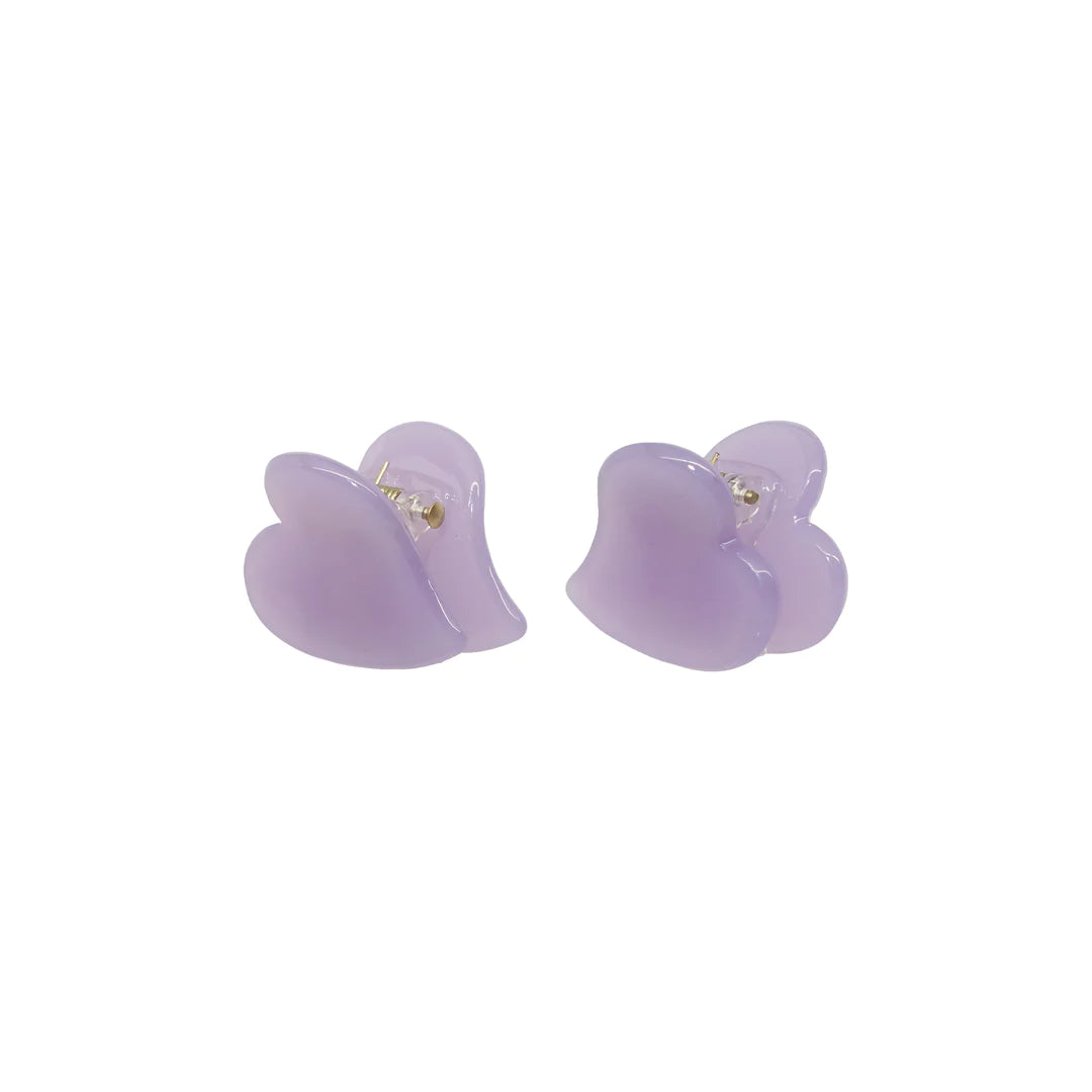 EMI JAY - SET OF 2 BABY HEART CLIPS TART PURPLE