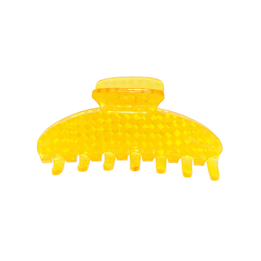 EMI JAY - ONE BIG EFFING CLAW CLIP HONEYCOMB YELLOW CHECKER