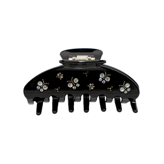 EMI JAY - ONE BIG EFFING CLAW CLIP BLACK CLIP WITH EMBELLISHED STONES