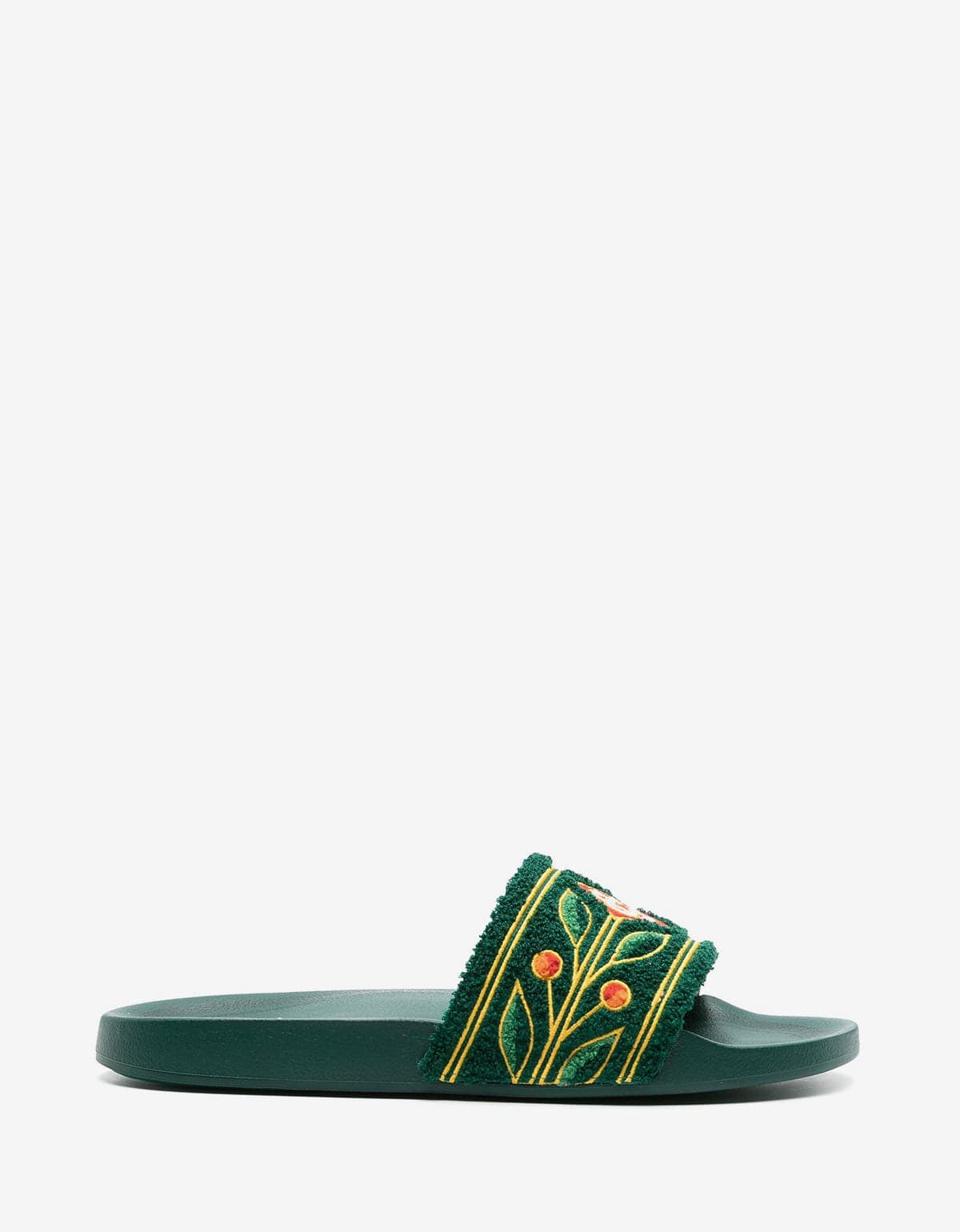 CASABLANCA - EMBROIDERED TERRY SLIDER