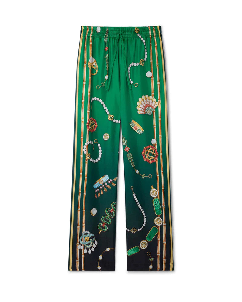 CASABLANCA - PRINTED WIDE LEG TROUSERS