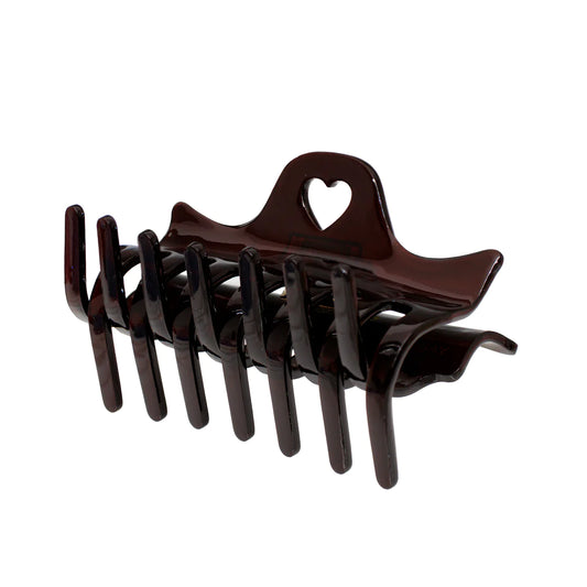 EMI JAY - I HEARTBREAKER HAIR CLIP DARK BROWN WITH HEART