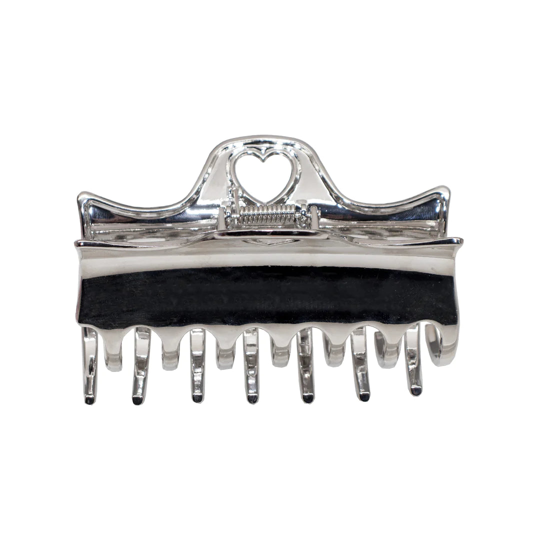 EMI JAY - I HEARTBREAKER HAIR CLIP SILVER WITH HEART